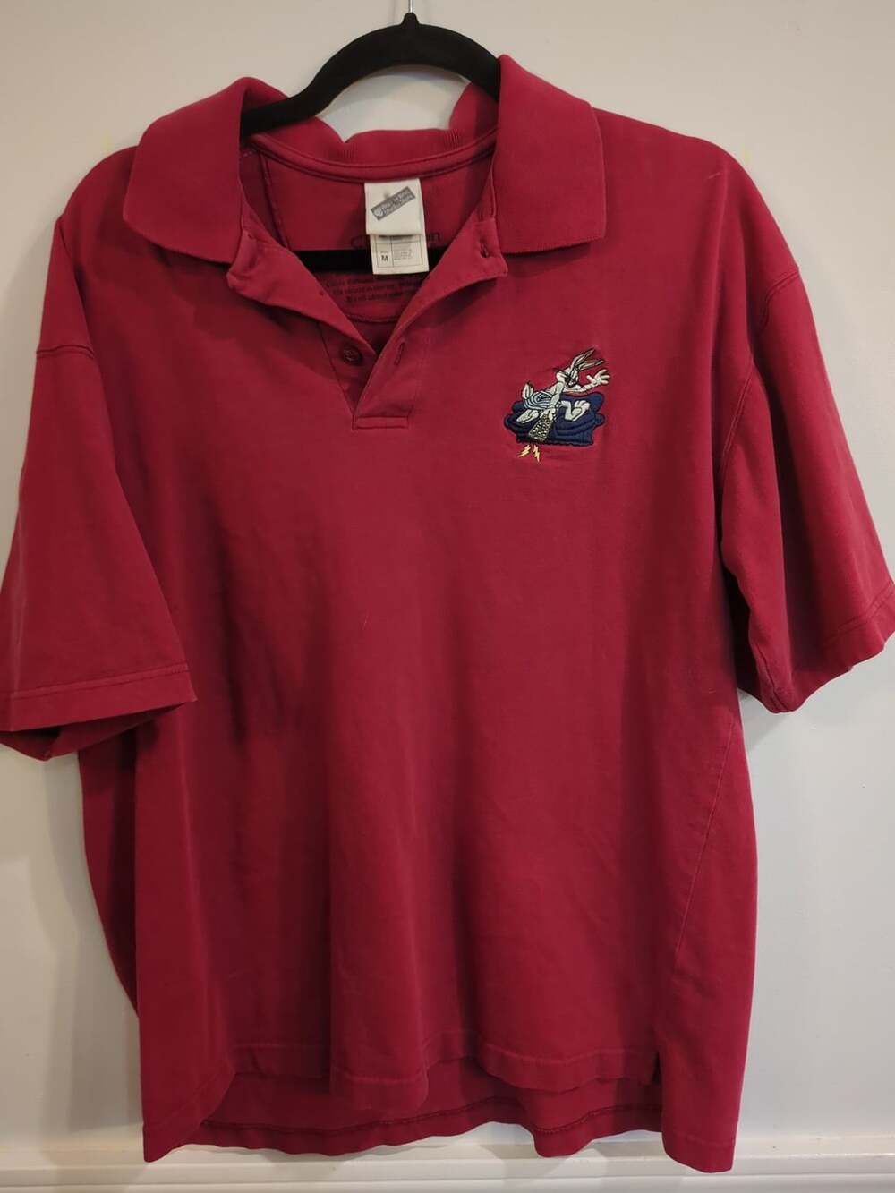 Warner Bros Studio Store Bugs Bunny Champion Channel Surfer Polo M
